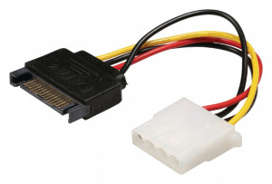 Cablu alimentare molex - sata, 0.15m, Bandridge