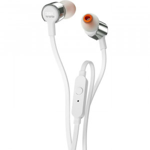 Casti audio In-ear JBL T290SIL, Pure Bass Sound, Hands-free Call, Gri