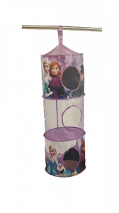 Cos depozitare suspendat, 3 compartimente, 3 kg, Disney Frozen