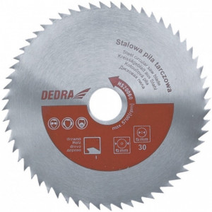 Disc circular pentru taiat lemn , 400mm x 60T x 30mm , otel , Dedra
