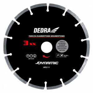 Disc diamantat , 350 x 25.4mm , taie caramida , piatra , beton , Dedra