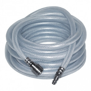 Furtun pentru compresor din pvc armat cu cuple rapide 7,5m