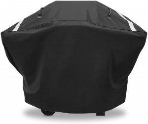 Husa gratar heavy-duty, impermeabila, rezistenta UV, vant, zapada, 157 x 107 x 61 cm, Denmay