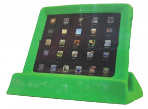Husa protectie tableta cu suport, protectie pentru copii, cauciuc spuma, compatibil Apple Ipad 2, Ipad 3, Ipad 4, verde, CKP Yup Yup