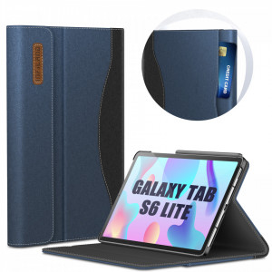 Husa textila, compatibila Samsung Galaxy Tab S6 Lite 2020/2022, 10.4 inch, albastru, INFILAND