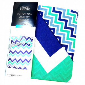Lenjerie pentru pat de 2 persoane KING , George Home Chevron