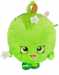 Rucsac , ghiozdan copii plusat , Apple, SHOPKINS PLUSH