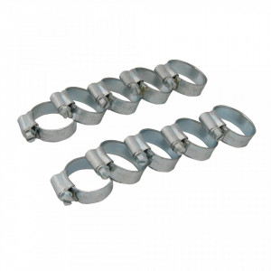 Set 10 coliere metalice profesionale, 25-35mm, Fixman