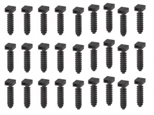 Set 100 prinderi pentru bride tip soricel, 35 x 9.5 mm, negru, Benman