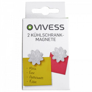 Set 2 magneti frigider post-it, magnet puternic, inox, floare, Vivess