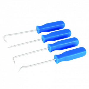 Set 4 bucati surubelnite pentru agatat diverse , 140mm , Silverline Pick & Hook Set 4pce
