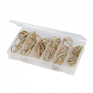 Set 50 sigurante mecanice, zinca galben anticoroziv, 4.5mm, 6mm, 9mm,10mm Fixman