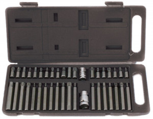 Set biti torx si imbus + adaptop 3/8" si 1/2" set 40 piese. GADGET