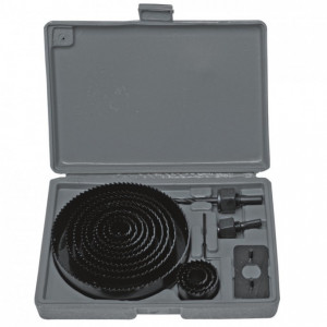 Set carote 15 piese , 19 - 127mm , trusa transport , Dedra