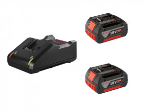 Set incarcator GAL 18V-40 , 2 acumulatori 18V 4Ah GBA 4.0Ah, original, Bosch