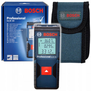 Telemetru cu laser Bosch Professional GLM 30, distanta maxima 30 m, dioda laser 635 nm