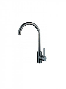 Baterie bucatarie ,tip U monocomanda cartus ceramic 35mm inox 304 nuanta Grafit, Fabiano