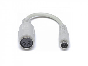 Cablu adaptor tastatura, de la AT TM la PS/2, 10cm, Bms