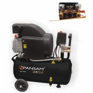Compresor aer PANSAM 24L , 8 bar , 2x racord aer , 200 L/min , 1500 W