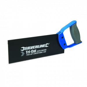 Fierastrau manual Tri Cut Saw , 250mm , 12tpi , Silverline Tri-Cut Tenon Saw