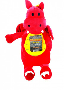 Jucarie thermotherapy cu recipient pentru apa calda , Dragon Warmers rosu