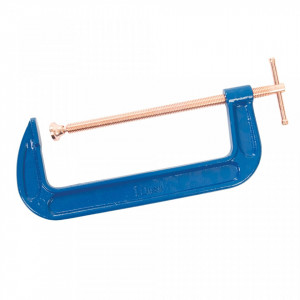 Presa semiprofesionala tip C, heavy-duty, 250mm, placat cupru, Silverline