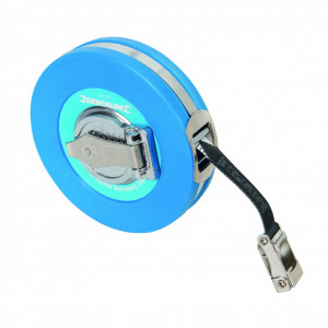 Ruleta 10M , carcasa din plastic dur , Silverline Fibreglass Surveyors Tape