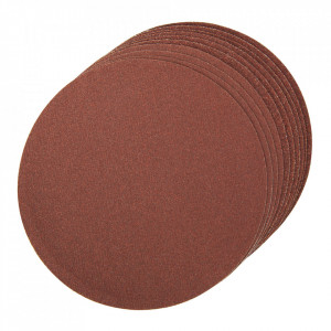 Set 10 discuri slefuit, oxid de aluminiu, 150mm, auto-aderente, grit 2 x 60, 4 x 80, 4 x 120, Silverline