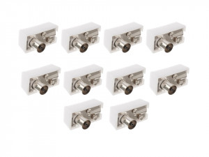 Set 10 mufa TV, 60 - 75 ohm, 90 grade, mama, ASTRO