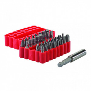 Set 33 biti, 25mm, prelungitor magnetic, Silverline