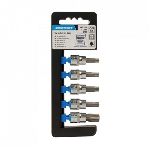 Set 5 biti , T40 - T60, 3/8, Silverline