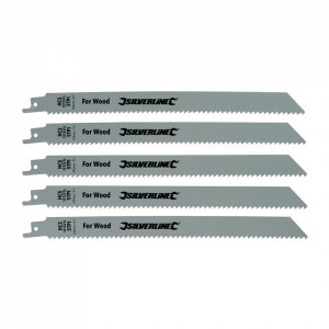 Set 5 panze , lemn, 240mm, 5tpi, Silverline
