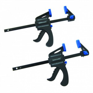 Set mini clema / presa rapida , 2 buc 100mm , Silverline Mini Clamps 2pk