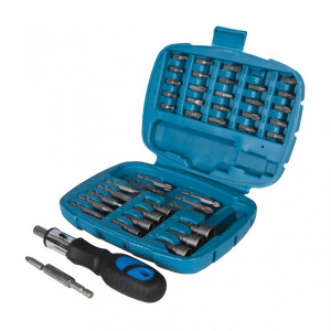 Set surubelnita cu clichet 45 piese, Silverline