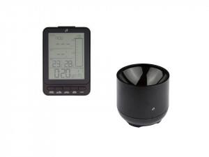 Statie meteo cu modul exterior wireless masurare precipitatii, negru, Auriol