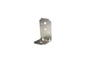 Coltar metalic INOX, pentru lemn cu ranforsare , 60 x 100 x 60mm , F.F. Group
