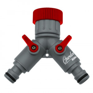 Conector robinet dublu, robineti oprit/pornit, 1/2" , 3/4" , blister, Dedra