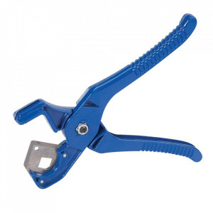 Foarfeca , cleste taiat conducte PVC 25mm, furtun PVC, Silverline