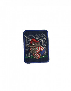 Petic textil, patch brodat , 90 x 70mm, Benjamin fotbalist, aplicare la cald, Wenco