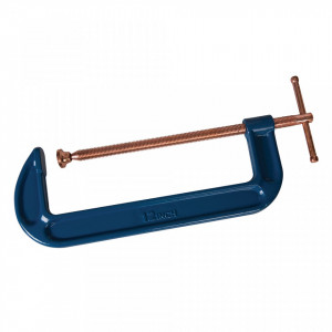 Presa semiprofesionala tip C, heavy-duty, 300mm, placat cupru, Silverline