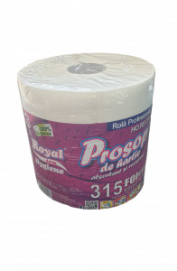 Prosoape de hartie profesionale absorbante, rezistente, 315 foi, 60 m, 3 straturi, 100% celuloza, Royal