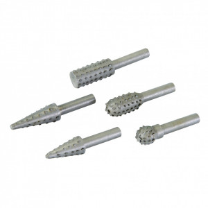 Set 5 piese polizat pentru bormasina ,oberfreza, Silverline Rotary Rasp Set 5pce