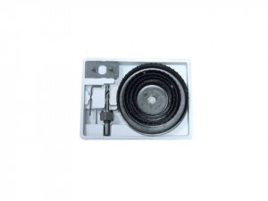 Set 9 piese carote rigips, plastic, lemn, 64-127 mm, Mega