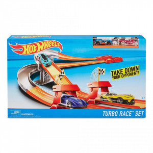 Set pista curse, 2 masini, HotWheels