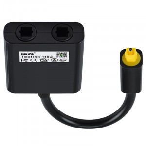 Spliter digital, fibra optica, SPDIF, 1 in tata la 2 out mama, EMK