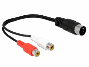 Adaptor audio, 5DIN tata la 2 x RCA mama, BMS