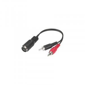 Cablu adaptor 5-pole DIN mama la 2 X RCA tata stereo, Lutronic