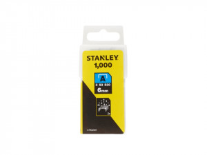 Capse otel zincat tip A, 6mm, 1000 buc, Stanley