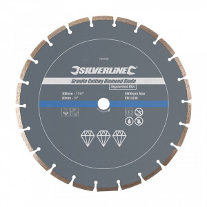 Disc circular segmente, granit 300 x 20mm, Silverline