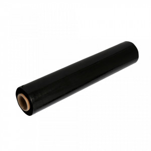 Folie stretch pentru ambalat , 2,1 kg , 130m , neagra, 23 microni